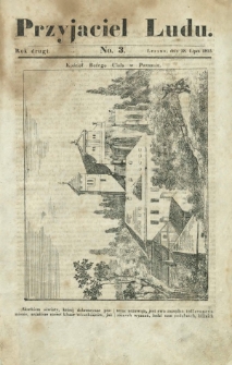 Przyjaciel Ludu : czyli tygodnik potrzebnych i pożytecznych wiadomości. R. 2, No 3 (18 lipca 1835)