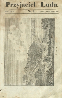 Przyjaciel Ludu : czyli tygodnik potrzebnych i pożytecznych wiadomości. R. 2, No 9 (29 sierpnia 1835)