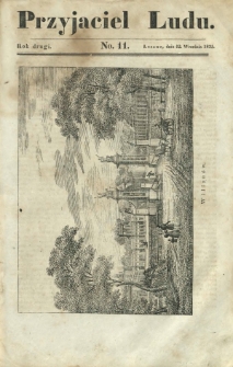 Przyjaciel Ludu : czyli tygodnik potrzebnych i pożytecznych wiadomości. R. 2, Nr 11 (12 września 1835)