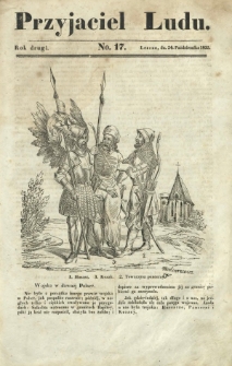 Przyjaciel Ludu : czyli tygodnik potrzebnych i pożytecznych wiadomości. R. 2, No 17 (24 października 1835)