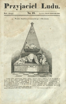 Przyjaciel Ludu : czyli tygodnik potrzebnych i pożytecznych wiadomości. R. 2, No 18 (31 października 1835)