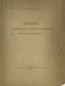 Higjena w szkołach powszechnych powiatu lubelskiego