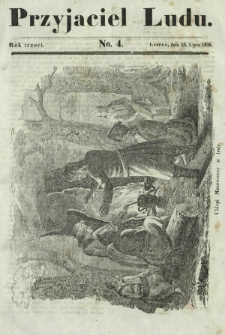 Przyjaciel Ludu : czyli tygodnik potrzebnych i pożytecznych wiadomości. R. 3, No 4 (23 lipca 1836)