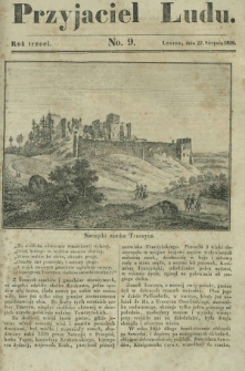 Przyjaciel Ludu : czyli tygodnik potrzebnych i pożytecznych wiadomości. R. 3, No 9 (27 sierpnia 1836)