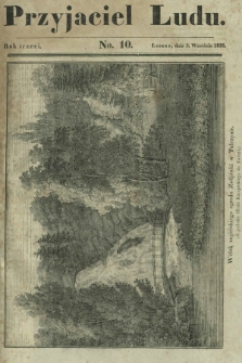 Przyjaciel Ludu : czyli tygodnik potrzebnych i pożytecznych wiadomości. R. 3, No 10 (3 września 1836)