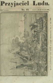 Przyjaciel Ludu : czyli tygodnik potrzebnych i pożytecznych wiadomości. R. 3, No 12 (24 września 1836)