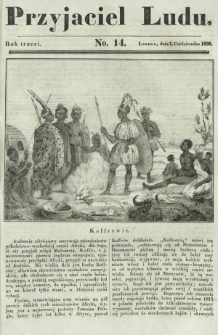 Przyjaciel Ludu : czyli tygodnik potrzebnych i pożytecznych wiadomości. R. 3, No 14 (7 października 1836)