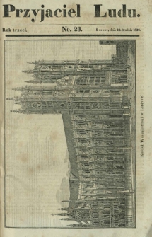 Przyjaciel Ludu : czyli tygodnik potrzebnych i pożytecznych wiadomości. R. 3, No 23 (10 grudnia 1836)