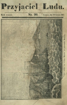 Przyjaciel Ludu : czyli tygodnik potrzebnych i pożytecznych wiadomości. R. 3, No 30 (28 stycznia 1837)