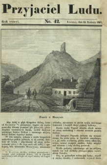 Przyjaciel Ludu : czyli tygodnik potrzebnych i pożytecznych wiadomości. R. 3, No 42 (22 kwietnia 1837)