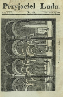 Przyjaciel Ludu : czyli tygodnik potrzebnych i pożytecznych wiadomości. R. 3, No 45 (13 maja 1837)