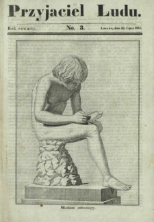 Przyjaciel Ludu : czyli tygodnik potrzebnych i pożytecznych wiadomości. R. 4, No 3 (22 lipca 1837)