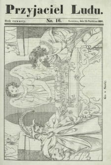 Przyjaciel Ludu : czyli tygodnik potrzebnych i pożytecznych wiadomości. R. 4, No 16 (12 października 1837)