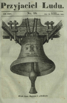 Przyjaciel Ludu : czyli tygodnik potrzebnych i pożytecznych wiadomości. R. 8, No 18 (30 października 1841)