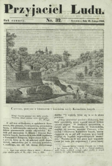 Przyjaciel Ludu : czyli tygodnik potrzebnych i pożytecznych wiadomości. R. 4, No 32 (10 lutego 1838)