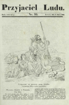 Przyjaciel Ludu : czyli tygodnik potrzebnych i pożytecznych wiadomości. R. 4, No 35 (3 marca 1838)