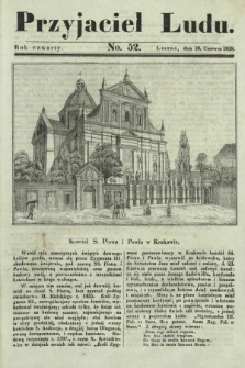 Przyjaciel Ludu : czyli tygodnik potrzebnych i pożytecznych wiadomości. R. 4, No 52 (30 czerwca 1838)