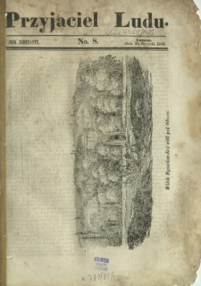Przyjaciel Ludu : czyli tygodnik potrzebnych i pożytecznych wiadomości. R. 11, No 8 (24 sierpnia 1844)
