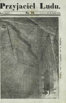 Przyjaciel Ludu : czyli tygodnik potrzebnych i pożytecznych wiadomości. R. 5, No 24 (15 grudnia 1838)