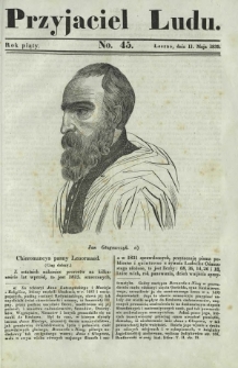 Przyjaciel Ludu : czyli tygodnik potrzebnych i pożytecznych wiadomości. R. 5, No 45 (11 maja 1839)