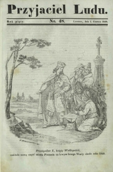 Przyjaciel Ludu : czyli tygodnik potrzebnych i pożytecznych wiadomości. R. 5, No 48 (1 czerwca 1839)