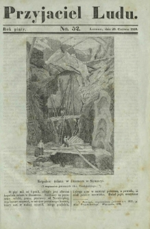 Przyjaciel Ludu : czyli tygodnik potrzebnych i pożytecznych wiadomości. R. 5, No 52 (29 czerwca 1839)