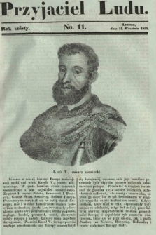 Przyjaciel Ludu : czyli tygodnik potrzebnych i pożytecznych wiadomości. R. 6, No 1 (14 września 1839)