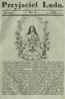 Przyjaciel Ludu : czyli tygodnik potrzebnych i pożytecznych wiadomości. R. 8, No 8 (21 sierpnia 1841)