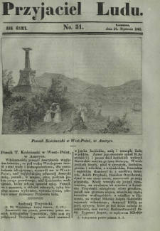Przyjaciel Ludu : czyli tygodnik potrzebnych i pożytecznych wiadomości. R. 8, No 31 (29 stycznia 1842)