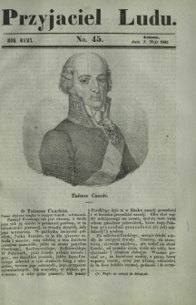 Przyjaciel Ludu : czyli tygodnik potrzebnych i pożytecznych wiadomości. R. 8, No 45 (7 maja 1842)