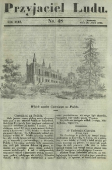 Przyjaciel Ludu : czyli tygodnik potrzebnych i pożytecznych wiadomości. R. 8, No 48 (28 maja 1842)