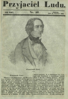 Przyjaciel Ludu : czyli tygodnik potrzebnych i pożytecznych wiadomości. R. 8, No 50 (11 czerwca 1842)