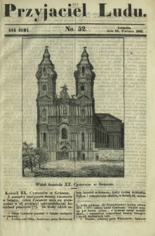 Przyjaciel Ludu : czyli tygodnik potrzebnych i pożytecznych wiadomości. R. 8, no 52 (25 czerwca 1842)