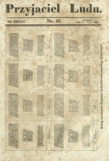 Przyjaciel Ludu : czyli tygodnik potrzebnych i pożytecznych wiadomości. R. 11, No 46 (17 maja 1845)