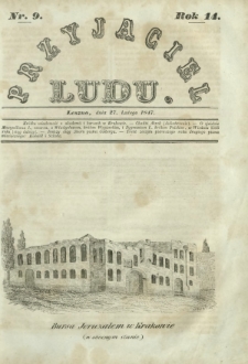 Przyjaciel Ludu : czyli tygodnik potrzebnych i pożytecznych wiadomości. R.14, Nr 9 (27 lutego 1847)
