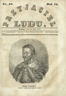 Przyjaciel Ludu : czyli tygodnik potrzebnych i pożytecznych wiadomości. R.14, Nr 28 (10 lipca 1847)