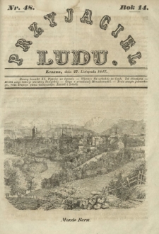 Przyjaciel Ludu : czyli tygodnik potrzebnych i pożytecznych wiadomości. R.14, Nr 48 (27 listopada 1847)