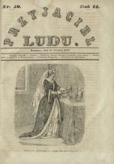 Przyjaciel Ludu : czyli tygodnik potrzebnych i pożytecznych wiadomości. R.14, Nr 50 (11 grudnia 1847)