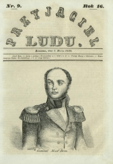 Przyjaciel Ludu : czyli tygodnik potrzebnych i pożytecznych wiadomości. R. 16, nr 9 (3 marca 1849)