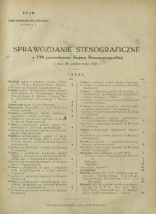 Sprawozdanie Stenograficzne z 156 Posiedzenia Sejmu Rzeczypospolitej z dnia 28 października 1924 r. (I Kadencja 1922-1927)