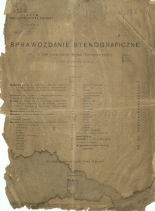 Sprawozdanie Stenograficzne z 266 Posiedzenia Sejmu Rzeczypospolitej z dnia 12 stycznia 1926 r. ( I Kadencja 1922-1927)