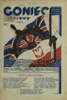 Goniec Obozowy : pismo żołnierzy internowanych R. 3, Nr 2 (15 stycznia 1942)