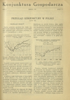 Konjunktura Gospodarcza : miesięcznik Instytutu Badania Konjunktur Gospodarczych i Cen. R. 2, z. 3 (marzec 1929)