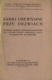 Zamki drewniane przy drzwiach