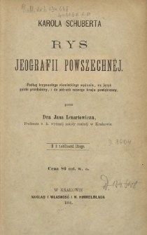 Rys jeografii powszechnej