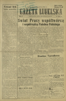 Gazeta Lubelska : niezależne pismo demokratyczne. R. 2, nr 337=646 (6 grudzień 1946)
