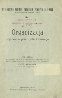 Organizacja popierania przemysłu ludowego