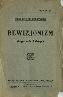 Rewizjonizm : (jego cele i drogi)