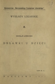 Drgawki u dzieci : zarys kliniczno-teoretyczny