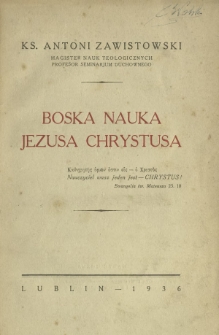 Boska nauka Jezusa Chrystusa